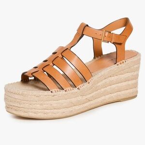 NWOT Tory Burch fisherman wedges size 8.5 never worn